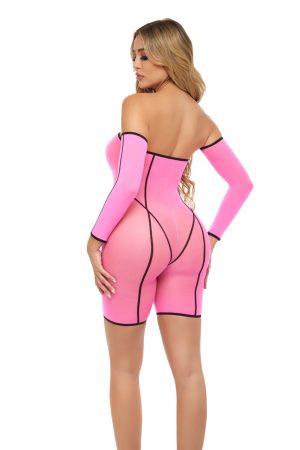 Pink Lipstick - Double Vision Bodysuit Set - PL25128