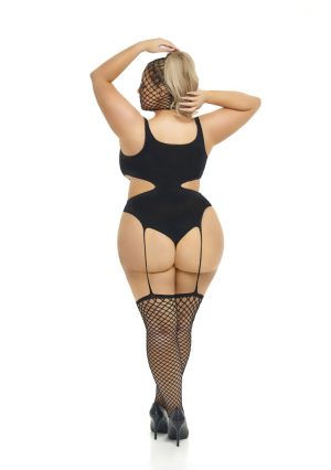 Pink Lipstick - Sin N Chill Bodystocking/Mask - PL27062X