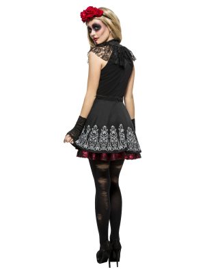 Fever Day of the Dead Costume, Black - FV44541