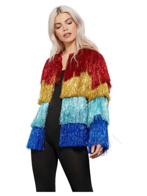 Fever Tinsel Festival Jacket, Rainbow - FV74001X